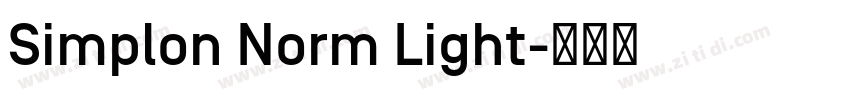 Simplon Norm Light字体转换